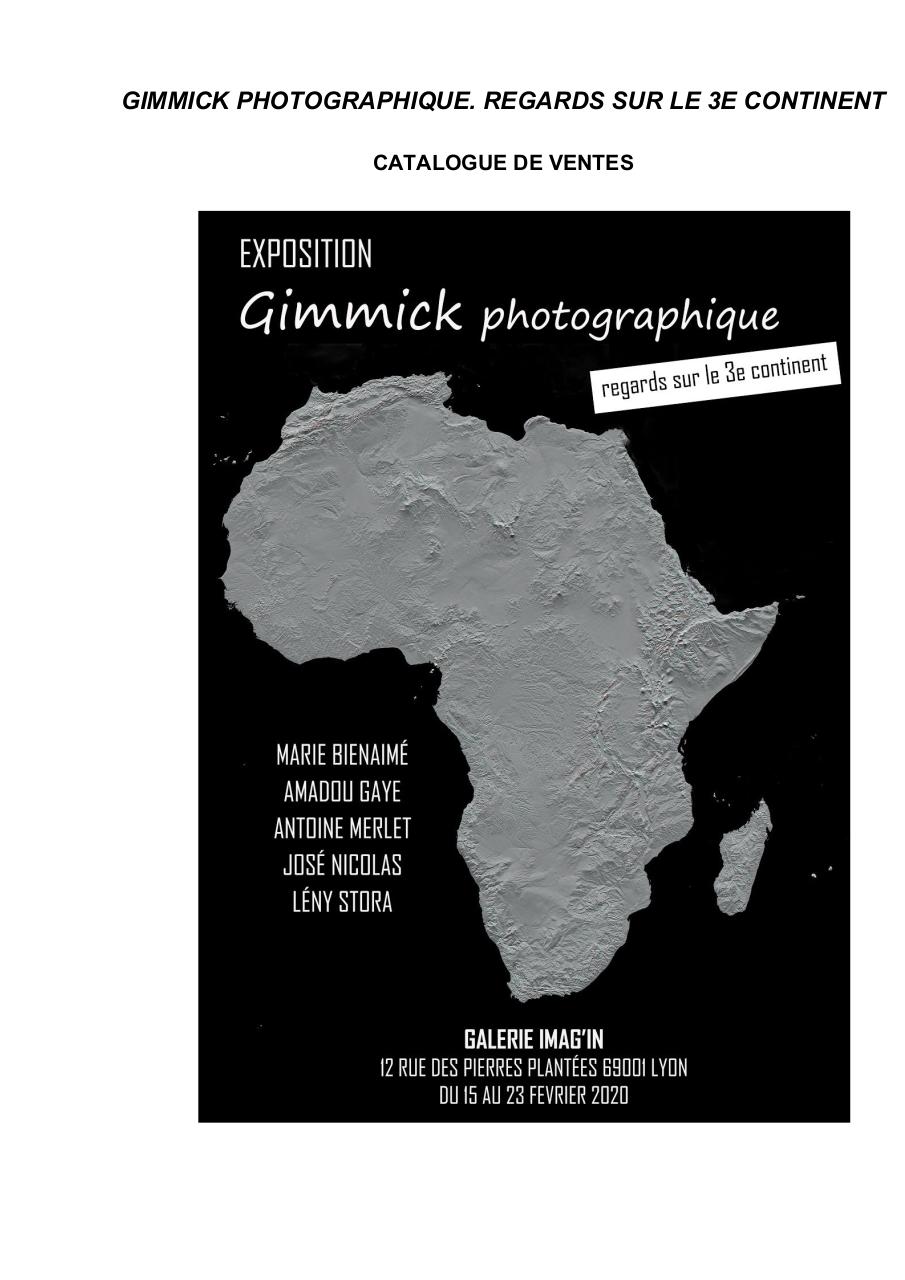 catalogue exposition photo Gimmick photographique Afrique.pdf - page 1/20