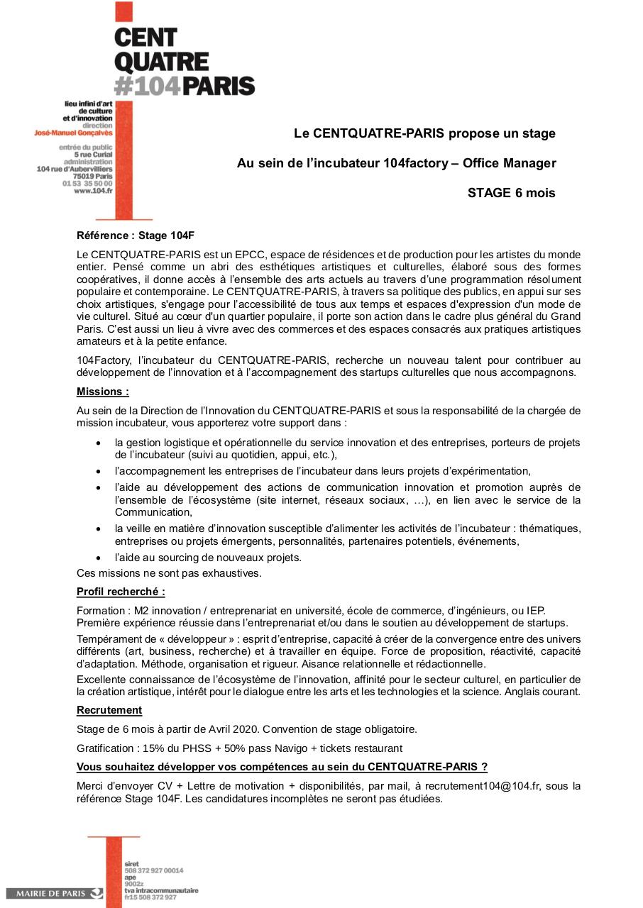 Aperçu du document Recrutement Stage incubateur 2020.pdf - page 1/1