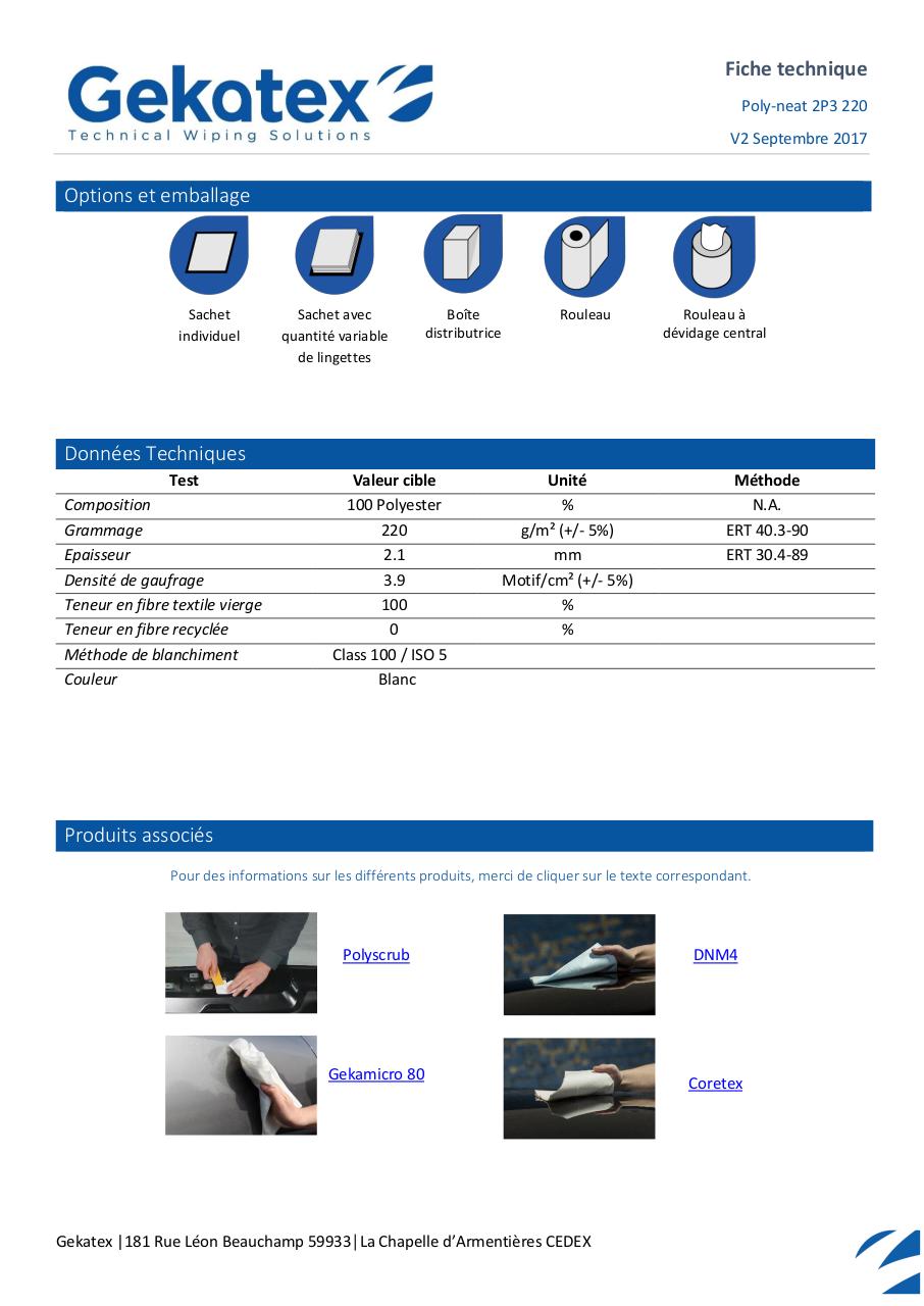Aperçu du document FT - WB00000006 - Lingette seche - FODEX .pdf - page 2/2 FT - WB00000006 - Lingette seche - FODEX .pdf - page 2/2